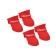 Rubber pijon boots, set 4 pcs, rr XL, red