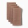 A set of napkins with a decorative. Rings Ethel Sand 40x40 cm - 4 pcs, 100% linen