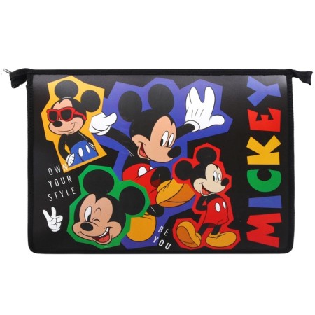 Folder d/notebooks A4 zipper on top plastic PM-A4-29, Mickey Mouse-5