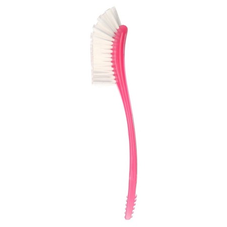 Brush for washing bottles and nipples, 25x9 cm., Pink color-4