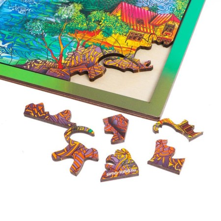 Figure puzzle "Picturesque waterfall"-3
