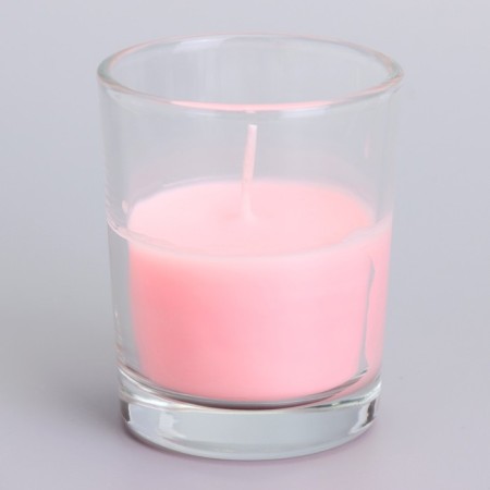 Aromatic candle in glass 5x6cm, rose-2