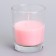Aromatic candle in glass 5x6cm, rose