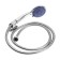 Shower mixer Zein Z3725, two -wound, watering can 3 modes, hose 150 cm, chrome