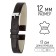 Watch strap, female, 12 mm, harness 65 mm, larynx 105 mm, genuine leather