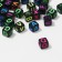 Acrylic bead "English letters" mix, cube 7 × 7 mm, set 10 g, color bright mix