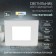 Lamp built -in era LED, IP20, 3W, 85x85 mm, 4000k, 90lm, white color
