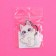 Key keychain children's acrylic "cat", 5.1 x 6.2 cm