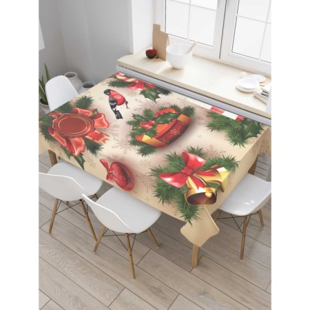 The tablecloth “New Year's Spirit”, rectangular, Saten, size 120x145 cm
