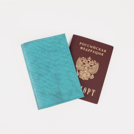 TEXTURA passport cover, turquoise color-3