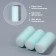 Velcro curlers, d = 2.5 cm, 6 cm, 6 pcs, turquoise color