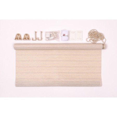 Rolled curtain "Zebrano", 60x160 cm, gray color-1