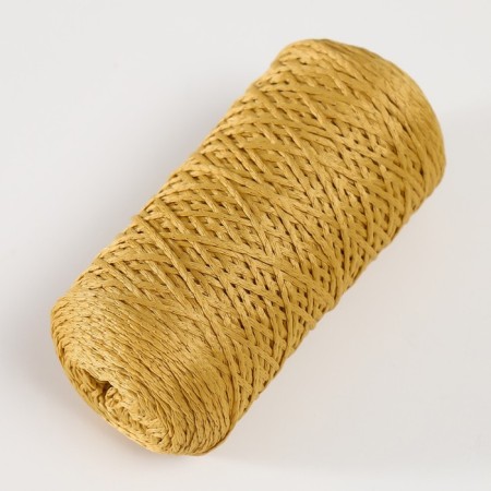 Knitting cord 100% polyester 1mm 200m/75 ± 10g (07-gold)-1