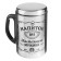 Thermal circle, 250 ml, steel "man drink", retains heat 2 hours, 13. 5 x 7.5 cm