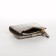 Women's wallet on the button, beige-gray color