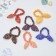 Hair gum "Funny ears" Lace hearts, mix