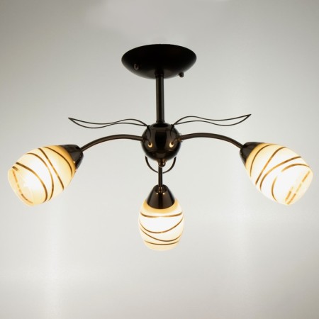 Svetogor chandelier "Music" 3x60W E27 Black/Chrome-1
