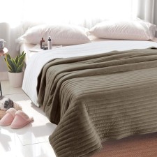 Liberty blanket, size 160x220 cm, chocolate color