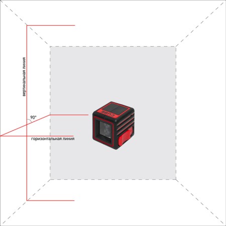 Laser Laser ADA Cube Basic Edition, 2 rays, 20 m, ± 0.2 mm/m, 1/4 "-2
