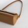Bag Women's Messenger on the Textura valve, average size, brown color