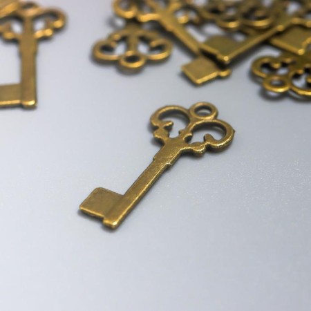 Suspension "Key", color of bronze 2x1 cm-1