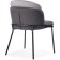 Siolim Metal/velor stool/velor, black/light gray 54x60x76 cm