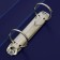 Folder on 2 rings A4, Calligrata, 40 mm, 700 μm, pocket at the end, blueberry