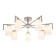 Lamp on the ESCADA rod, 1142/7p Silver. 7x60W, e27, 700x700x270 mm, silver color