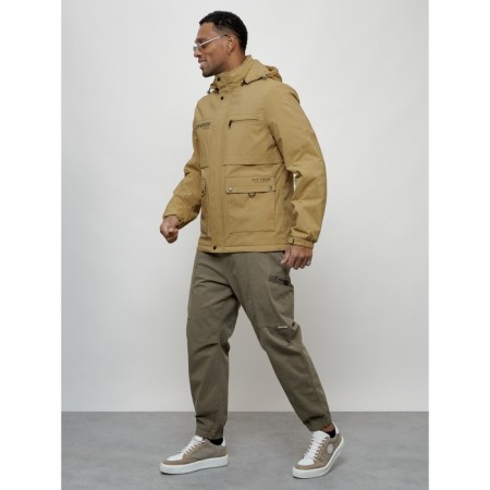 Sports male jacket, size 50, beige color-1