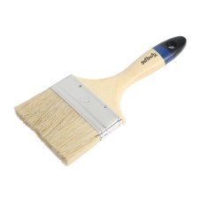Brush flat tundra, natural bristles, wooden handle, 4 