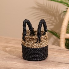 Wicker basket 11x11x15 cm