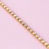 Chain with rhinestones, with holography, metal, glass, 2 mm, 9 ± 1 m, gold color
