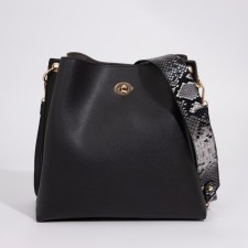 Bag Cross-Bodi on fasteners, black color