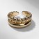 Ring "Trend" parallel, color gold, dimensionless