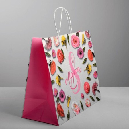 Package gift craft, packaging, "since March 8", 32 x 28 x 15 cm-1