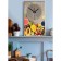 Carty clock is wall-mounted, for the kitchen, "tropical fruits", a smooth move, 57 x 35 x 4 cm