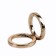 Carabin ring is flat, d = 20/28 mm, thickness - 4 mm, 5 pcs, gold color