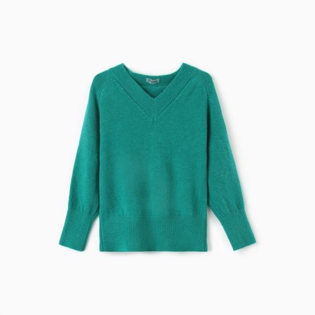 Female jumper, green color, one size (44-48)-3