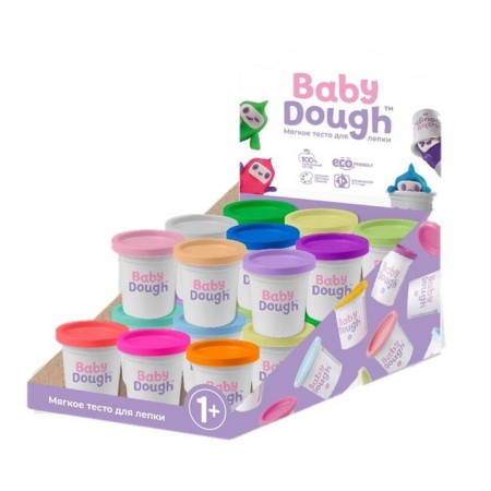 Baby Dungh modeling dough 24 colors in the BD034 showboard-1