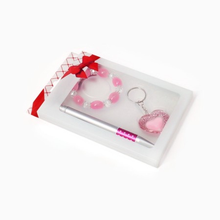Gift set 3B1 (handle, gum for hair, keychain)-6