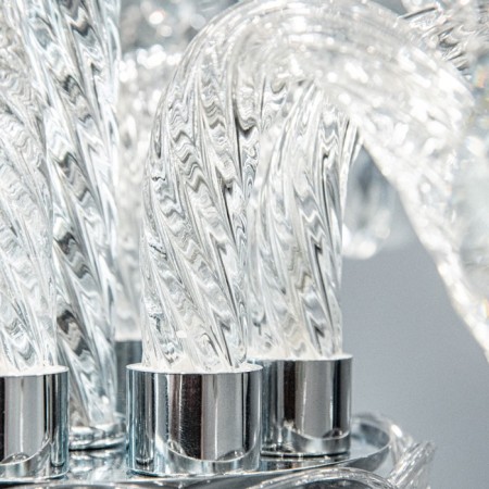 Люстра "Эвелина" 8хЕ14 40Вт хром 60х60х40-100см BayerLux-10