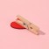 Brongs for sewing "with heart", 3.5 × 2 × 1 cm, 10 pcs, red color