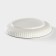 Ceramic dining "Illusion", D = 21 cm, white and gray color