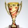 Cup 183C, award figure, gold, plastic stand, 17 × 8.5 × 6.5 cm.