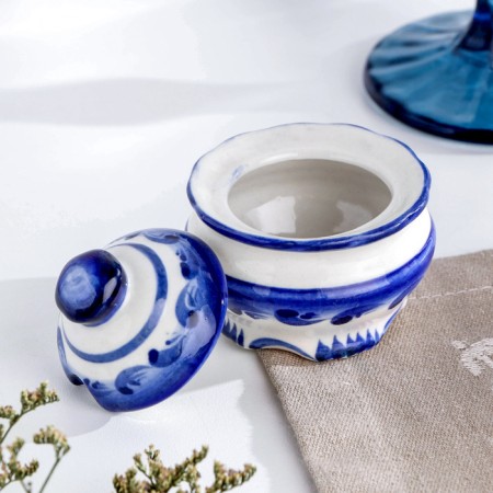Equipment stand "Eastern Railway", Gzhel, Porcelain, 25x11 cm-13