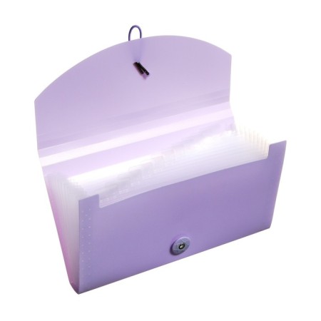 A65 elastic band, 12 departments, purple, pastel-2