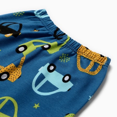 Pajamas for a boy, dark jencing color, height 116 cm-7