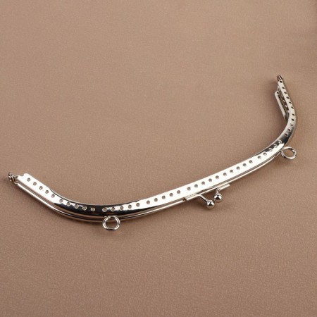 Farmire of the sewing "semicircle", with mounts, 20 × 7.5 cm, silver color