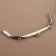 Farmire of the sewing "semicircle", with mounts, 20 × 7.5 cm, silver color