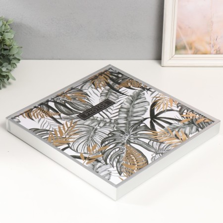 Photo album magnetic 20 sheets "Palm leaves" in a box 3x33.5x32.5 cm-4